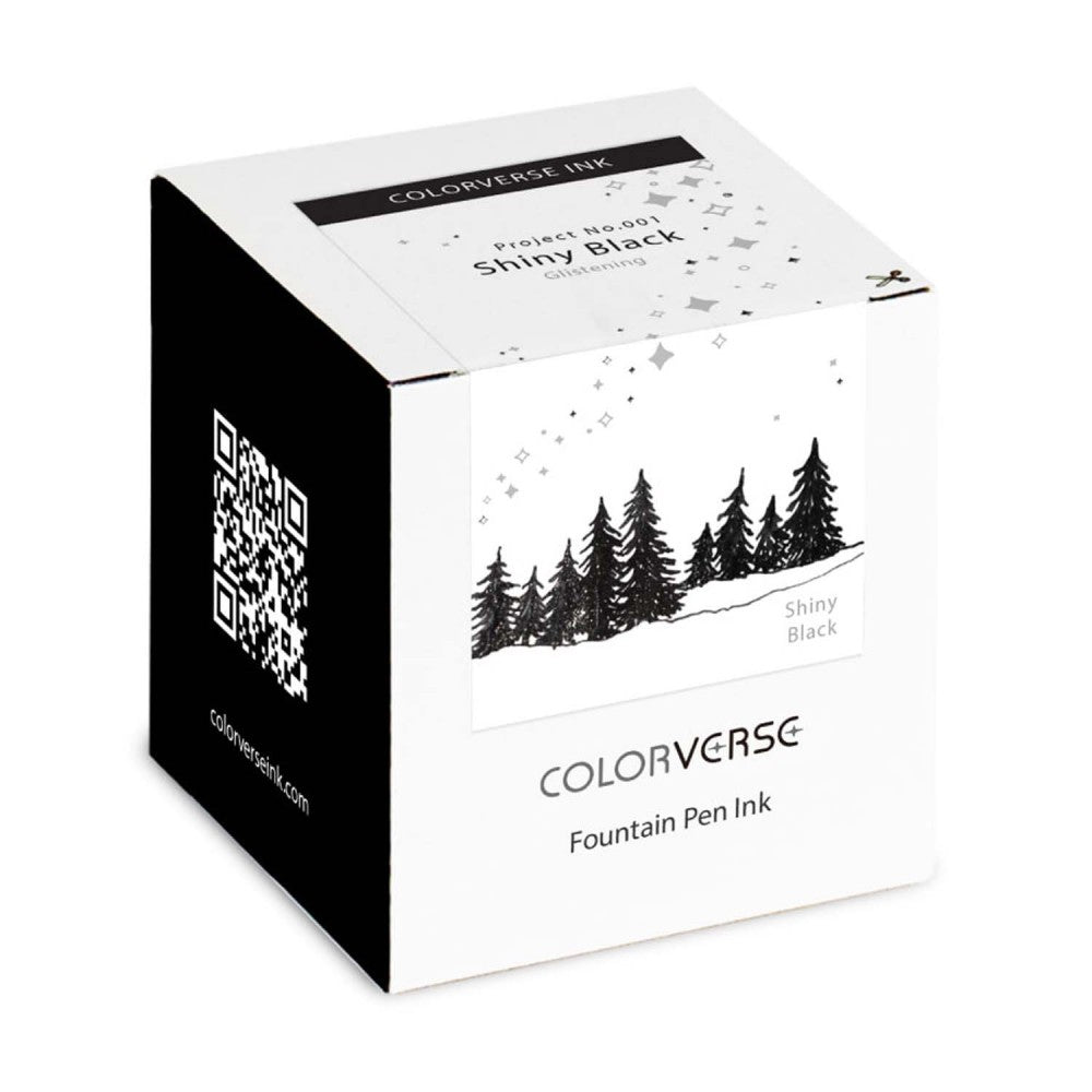 Colorverse | Project Series | Fountain Pen Ink | Shinny Black Glistening | 65ml - penpencilink