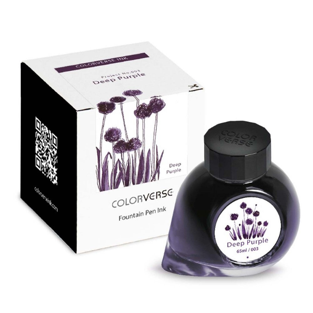 Colorverse | Project Series | Fountain Pen Ink | Deep Purple | 65ml - penpencilink
