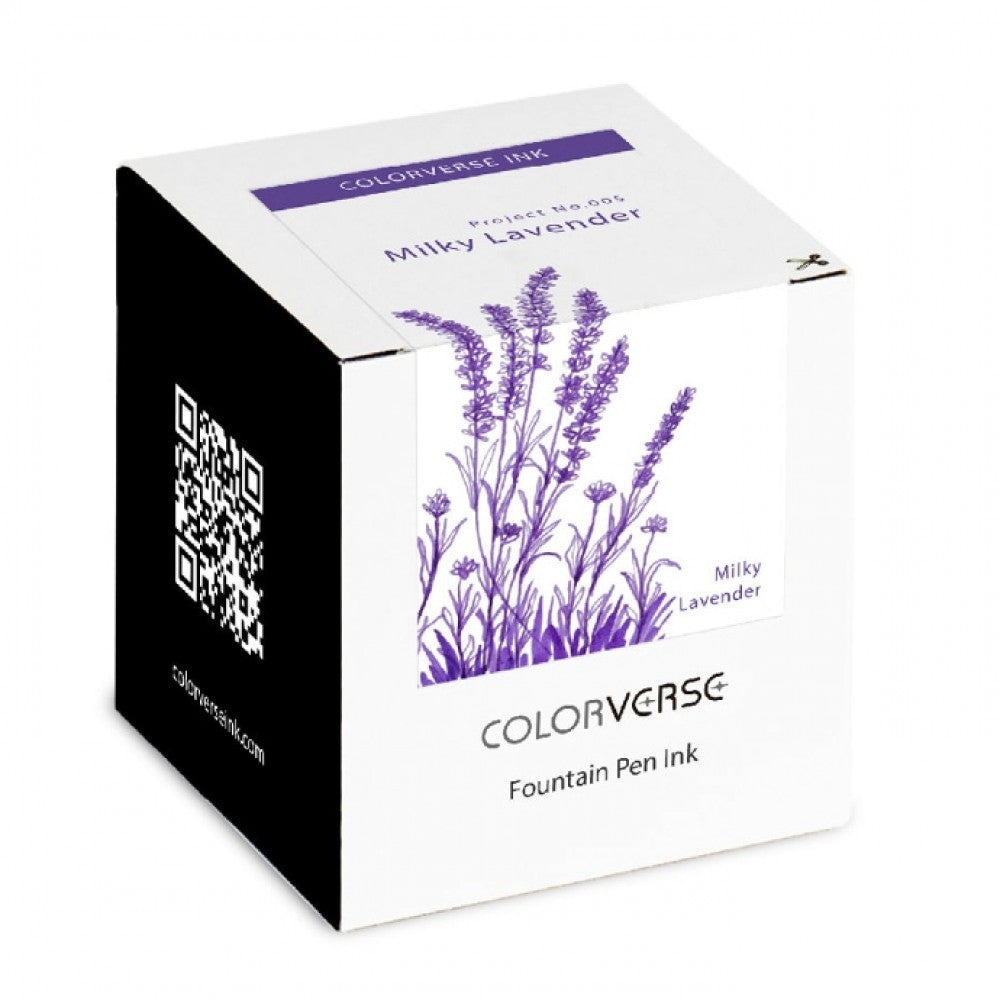 Colorverse | Project Series | Fountain Pen Ink | Milky Lavender | 65ml - penpencilink