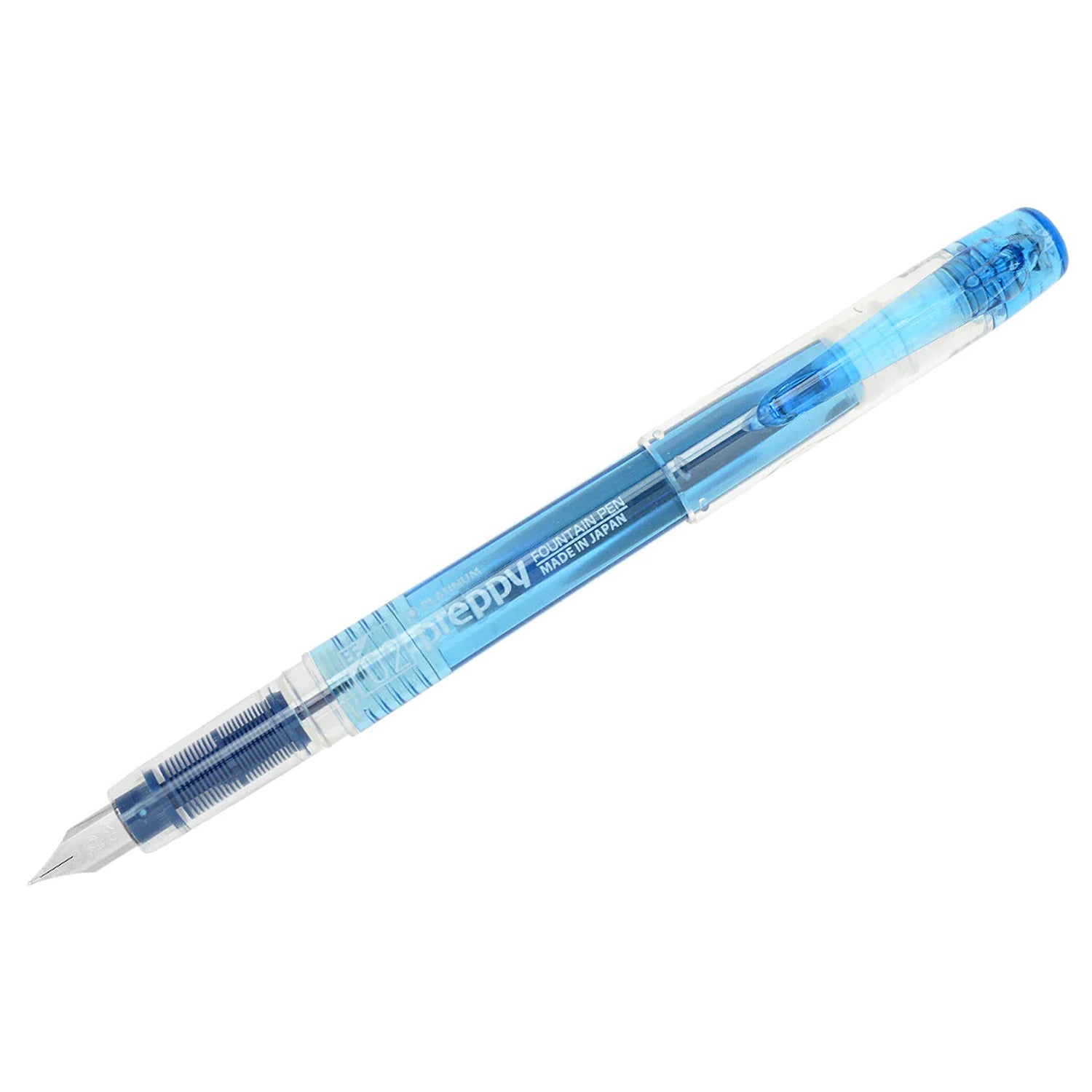 Platinum Preppy 02 Extra Fine Nib Fountain Pen - Blue - Easy to Use, Stainless Steel Nib, Slip Seal Cap Mechanism, Smooth Writing