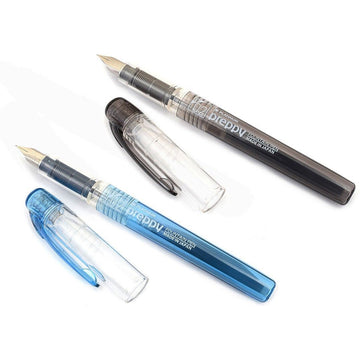 Platinum Preppy Extra Fine 02 Nib Black & Blue Fountain Pens - Easy to Use, Stainless Steel Nib, Slip Seal Cap Mechanism, Smooth Writing