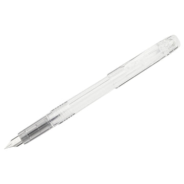 Platinum Preppy 03 Fine Nib Fountain Pen - Crystal / Clear / Transparent - Easy to Use, Stainless Steel Nib, Slip Seal Cap Mechanism, Smooth Writing