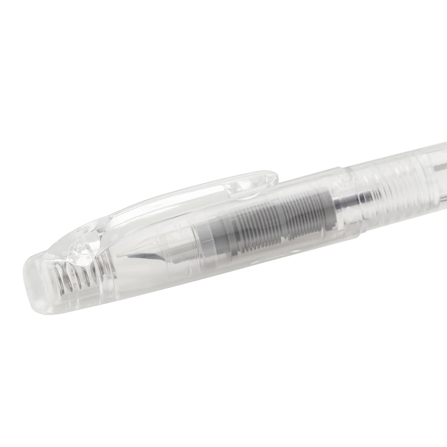 Platinum Preppy 03 Fine Nib Fountain Pen - Crystal / Clear / Transparent - Easy to Use, Stainless Steel Nib, Slip Seal Cap Mechanism, Smooth Writing