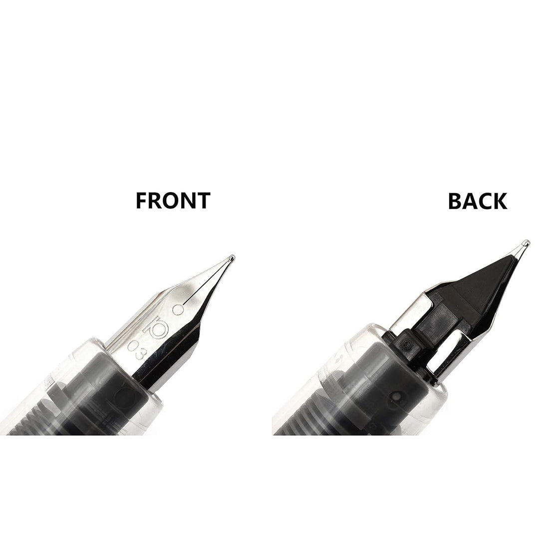 Platinum Prefounte Fountain Ink Pen with SS Fine Nib, Translucent Graphite Blue Barrel, Cap, Blue-Black Ink Cartridge Included, Slip & Seal Cap Design, Ideal For Adults Daily Use Beginners