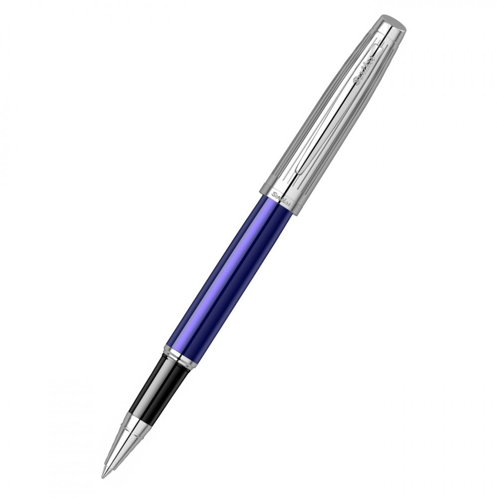 Scrikss Oscar 39 Rollerball Pen | Blue Chrome CT