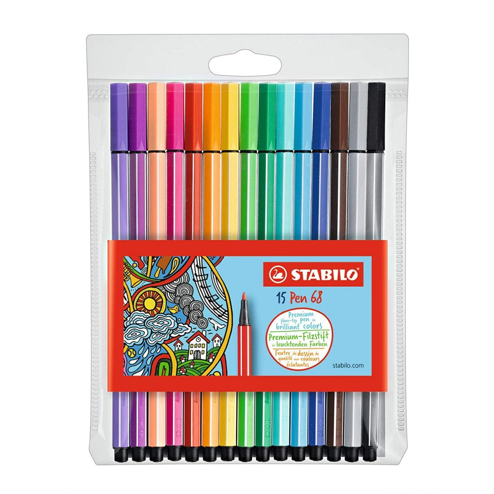Stabilo | Pen 68 | Pack Of 15 - penpencilink