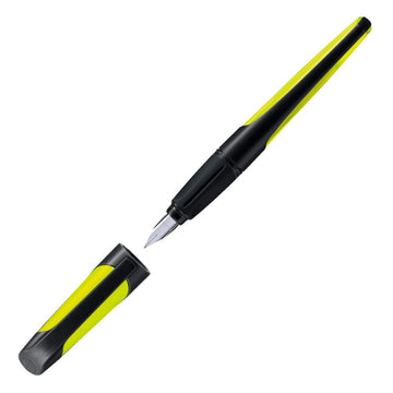 Stabilo | Easy Buddy | Fountain Pen | Left Handed | Black-Lime | Medium nib - penpencilink