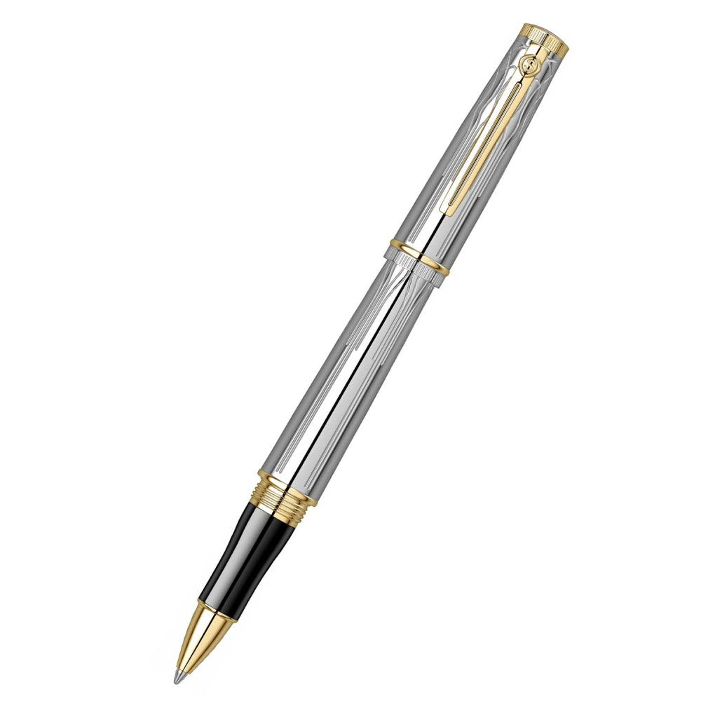 Scrikss | Heritage | Roller Ball Pen | Gold Chrome | 1.0mm