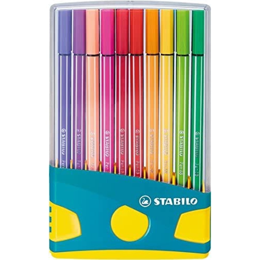 Stabilo | Pen 68 | Color Parade | Turquoise | Pack of 20 - penpencilink