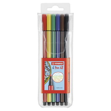 Stabilo | Pen 68 | Pack Of 6 - penpencilink