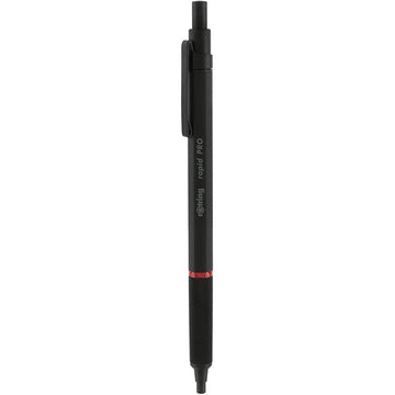 Rotring | Rapid Pro | Black Retractable | Ball Point Pen | Metal Body | Hexagonal Barrel