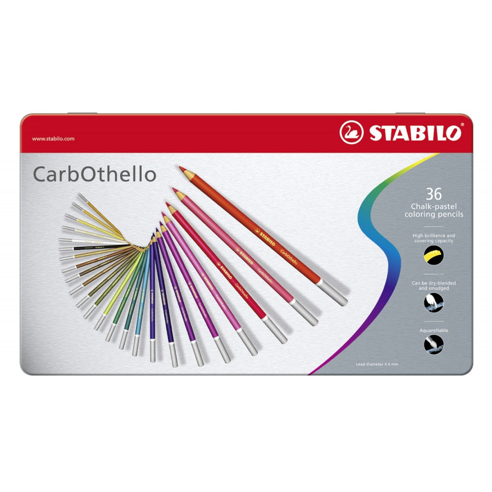 Stabilo |  CarbOthello Pastel Pencil Set | Pack of 36 Assorted Colours - penpencilink