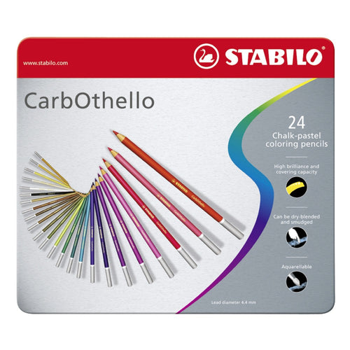 Stabilo |  CarbOthello Pastel Pencil Set | Pack of 24 Assorted Colours - penpencilink