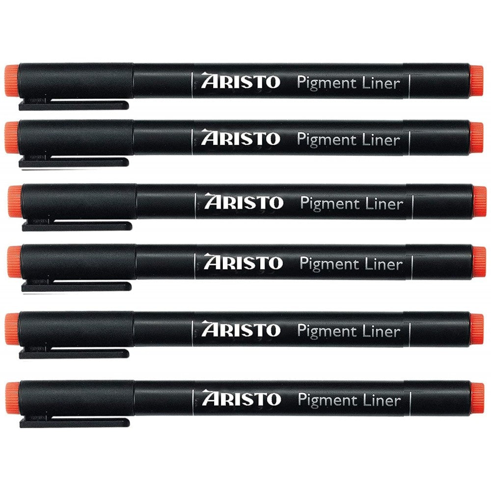 Aristo | Pigment Liner | 0.2mm | Set of 6 Pens