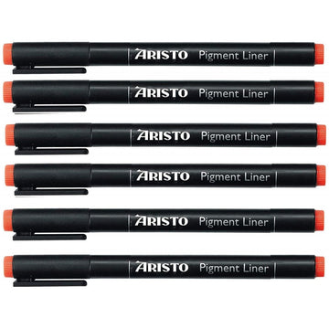 Aristo | Pigment Liner | 0.2mm | Set of 6 Pens