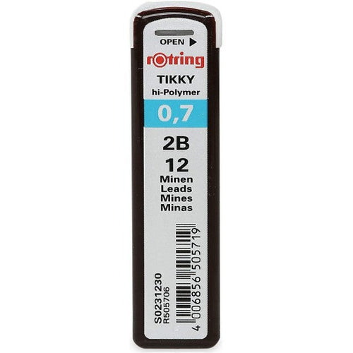 Rotring | Tikky | 0.7MM | 2B Replacement Leads | Pack of 10