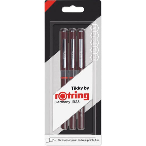 Rotring | Graphic Fineliner Pen | Set 3-Piece | Long Life Drawings