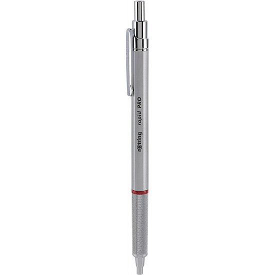 Rotring | Rapid Pro | Silver Retractable | Ball Point Pen | Metal Body