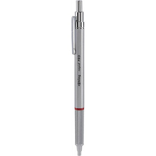 Rotring | Rapid Pro | Silver Retractable | Ball Point Pen | Metal Body