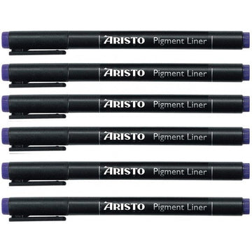 Aristo | Pigment Liner | 0.1mm | Set 6 Pens