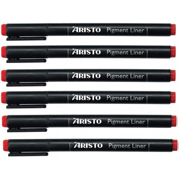 Aristo | Pigment Liner | 0.4mm | Set of 6 Pens