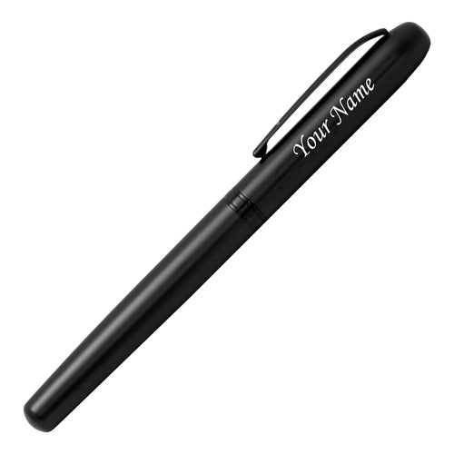 Acuity Roller Gel Pen - Metal Body with Matte Black Finish - Magnetic Cap Auto-Close Mechanism - It Comes with a Pen Pouch - Ink Colour Blue - 10004