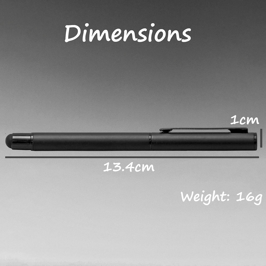 Acuity Ball Point Pen - Matte Black Smooth Metal Body - 10006