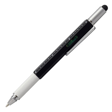 Acuity Multi-Use Ball Point Pen Metal Body with Scale, Stylus, Screwdriver & Spirit Level - Comes in a Pen Pouch - Ink Colour Blue - 10008