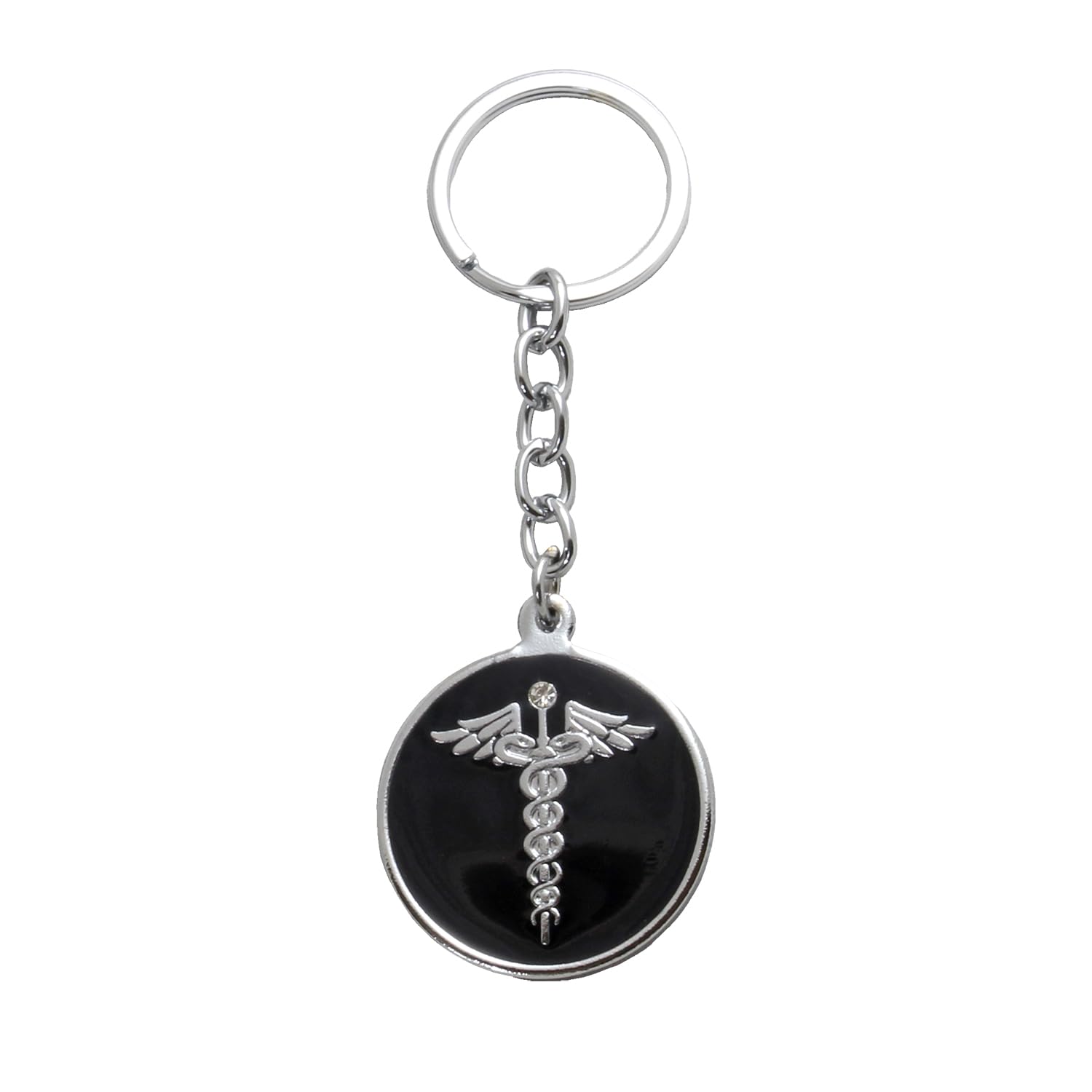 Acuity Metal Doctor Pen and Keychain Gift Set – Matte Black Finish Ballpoint Pen & Caduceus Medical Symbol Keyring with Gift Box – Good Gift for Doctors, Surgeons, & Medical Students - 10009 Set