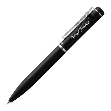 Acuity Doctor Clip Ball Point Pen - Metal Body with Matte Black Finish - It Comes in a Pen Pouch - Ink Colour Blue - 10009