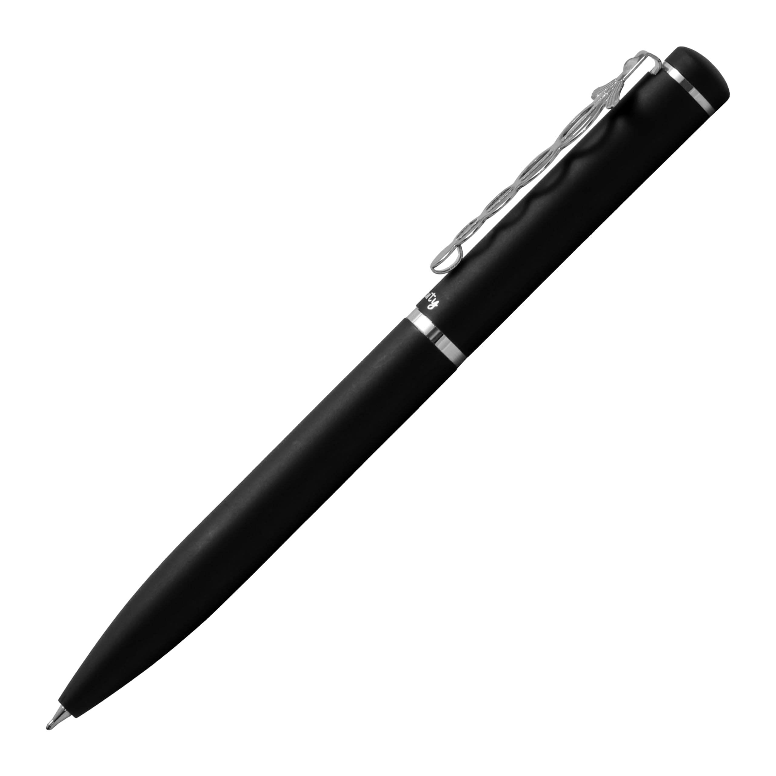 Acuity Doctor Clip Ball Point Pen - Metal Body with Matte Black Finish - It Comes in a Pen Pouch - Ink Colour Blue - 10009