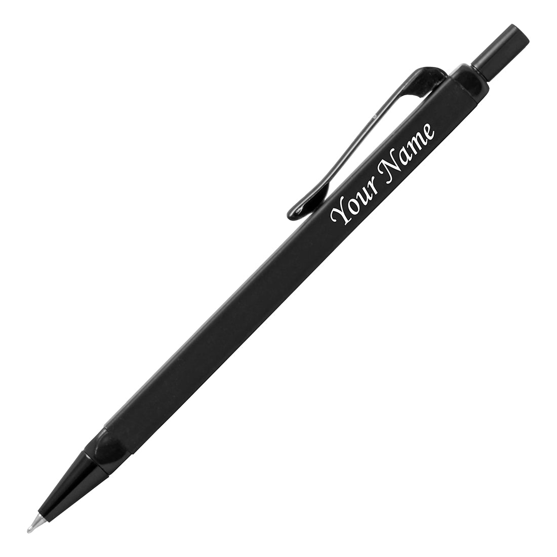 Acuity Square Shape Ball Point Pen with Matte Black Coated Metal Body - Comes in a Pen Pouch - 10014