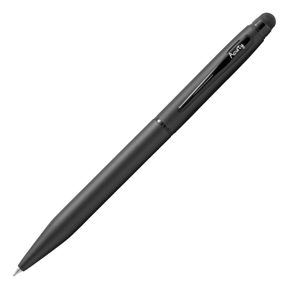 Acuity Ball Point Pen - Metal Body with Matte Black Finish & Black Clip - Comes in a Pen Pouch - Ink Colour Blue - 10015