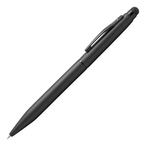 Acuity Ball Point Pen - Metal Body with Matte Black Finish & Black Clip - Comes in a Pen Pouch - Ink Colour Blue - 10015 Blk