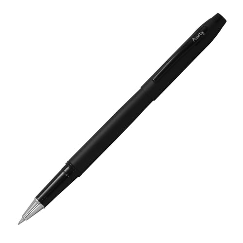 Acuity Ball Point Pen - Metal Body with Matte Black Finish & Glossy Black Accessories - Comes in a Pen Pouch - Ink Colour Blue - 10018 Blk