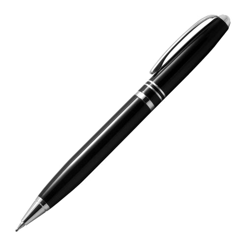 Acuity Ball Point Pen - Metal Body with Shiny Black Finish and SS Accessories - It Comes in a Pouch - 10024 Black