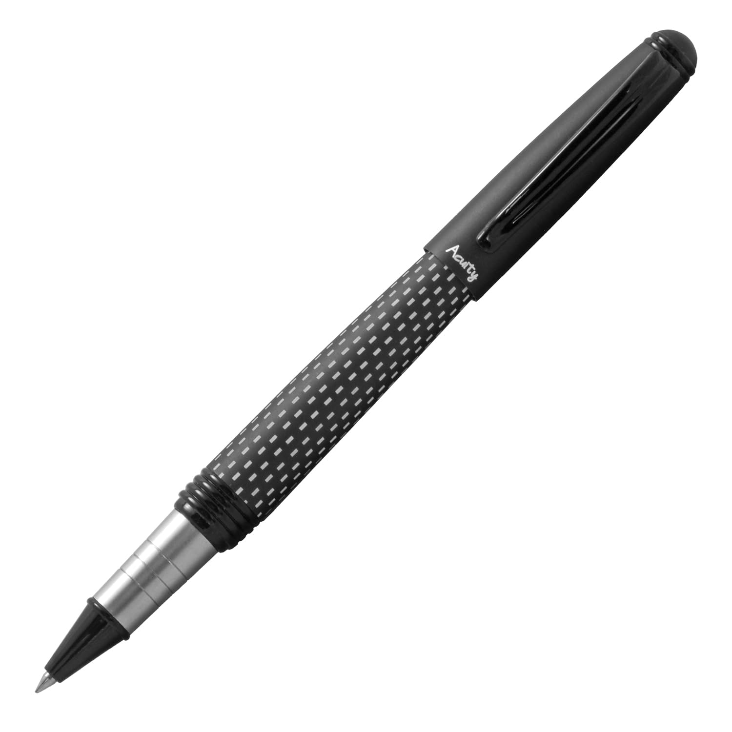 Acuity Roller Gel Pen - Metal Body with Matte Black Finish - It Comes in a Pouch - 10033 Black