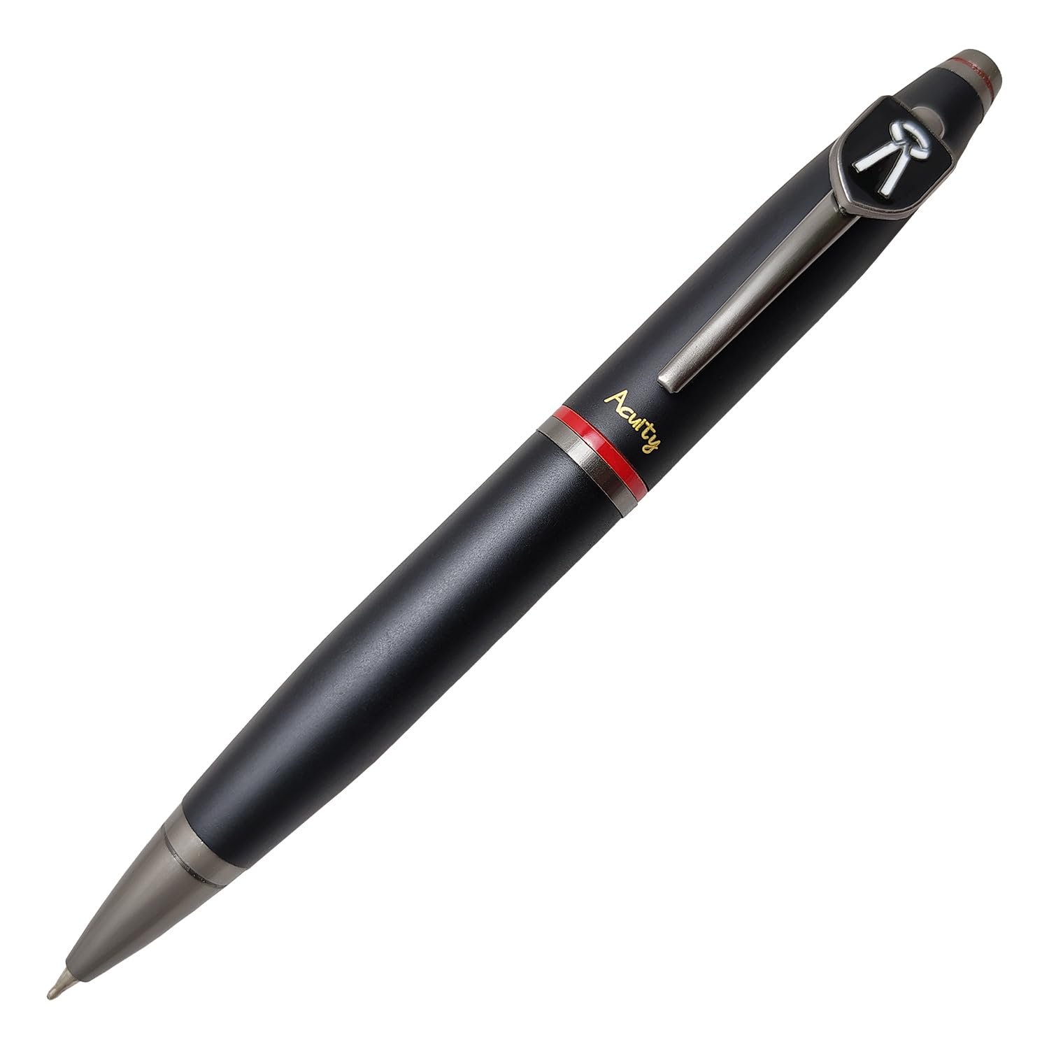Acuity Metal Advocate Pen and Keychain Gift Set – Matte Black Finish Ballpoint Pen & Lawyer Insignia Keyring with Gift Box – Good Gift for Advocates, Judges, Law Students - 10037 Set