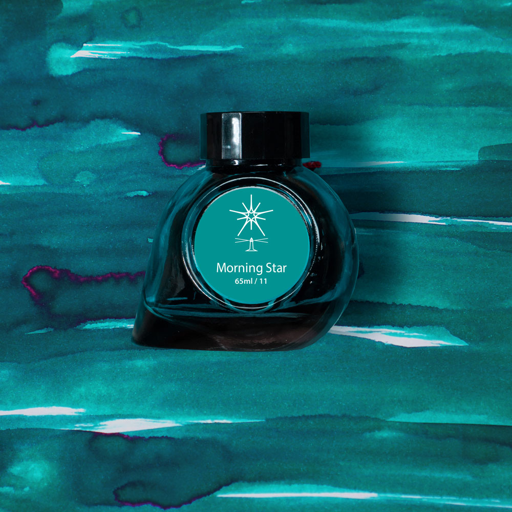 Colorverse  Fountain Pen Ink | Spaceward Series | Morning Star | Turquoise | 65ml & 15ml | 2 Bottle Set