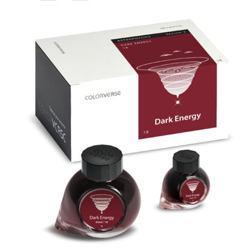 Colorverse |  Astrophysics Series | Season 2 | Fountain Pen Ink | Dark Energy | Dark Brown | 65ml and 15ml | 2 Bottle Set