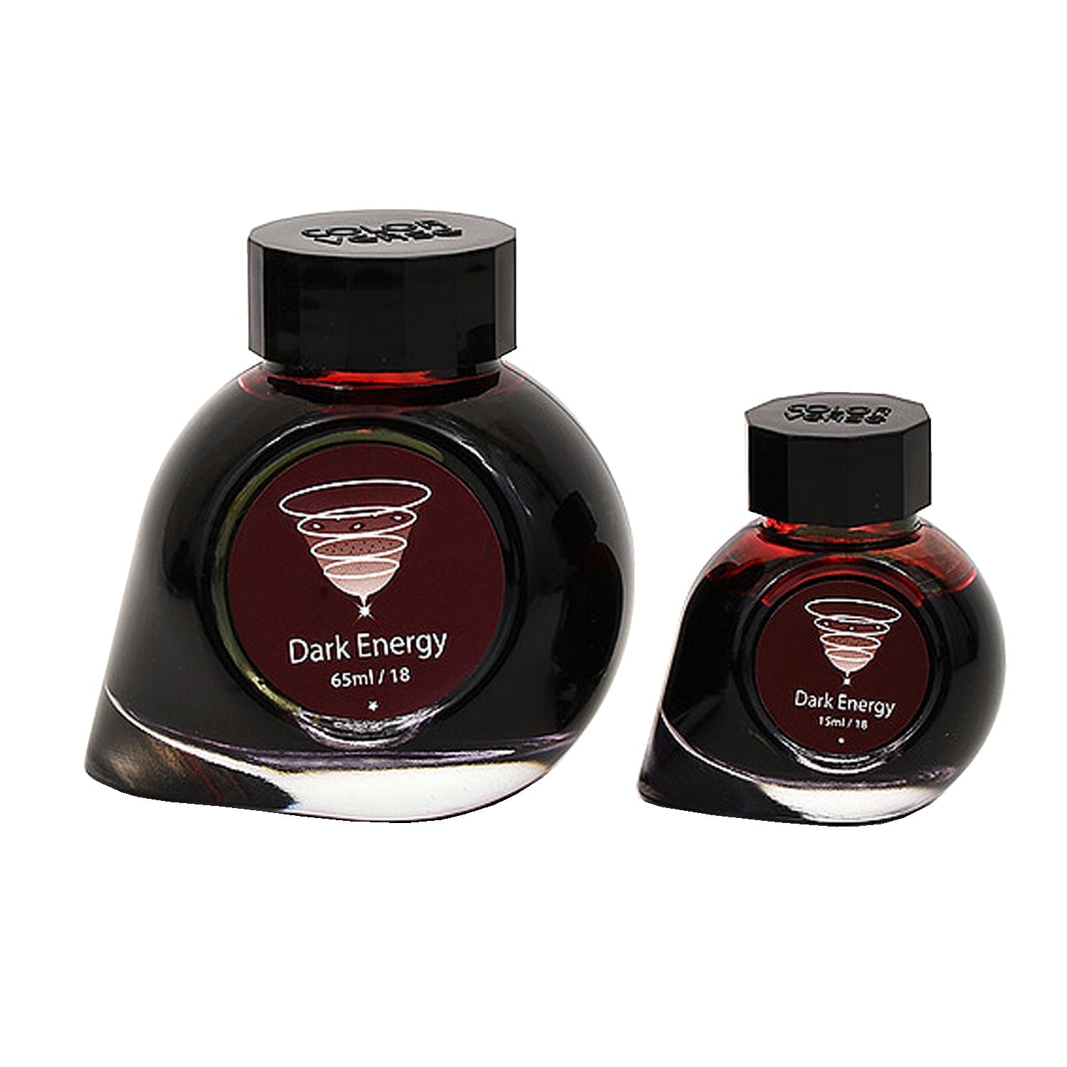 Colorverse |  Astrophysics Series | Season 2 | Fountain Pen Ink | Dark Energy | Dark Brown | 65ml and 15ml | 2 Bottle Set