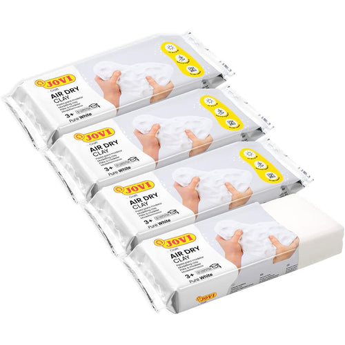 Jovi | Air Dry | Modeling Clay Kit | Set of 4 | White Color | (P86/4)