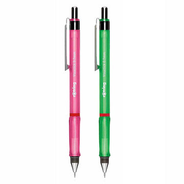 Rotring Visuclick 0.7mm Mechanical Pencils, 2B Lead, Pink & Green Barrel - Total 2 Pieces
