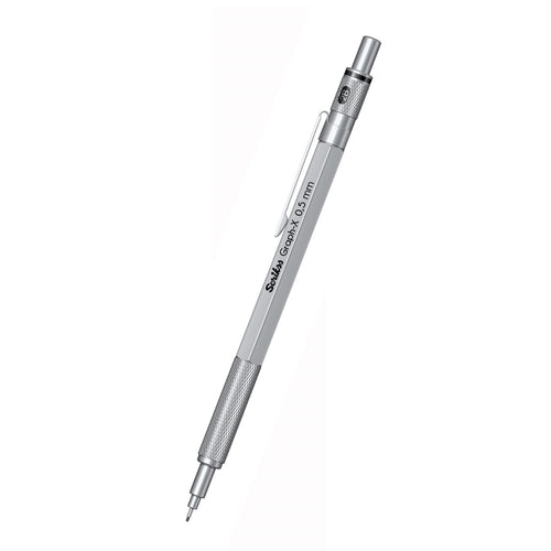 Scrikss | Graph-X | Mechanical Pencil | Satin Chrome | 0.5mm