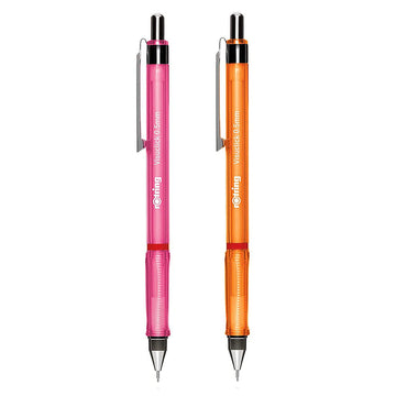 Rotring Visuclick 0.5mm Mechanical Pencils, 2B Lead, Pink & Orange Barrel - Total 2 Pieces