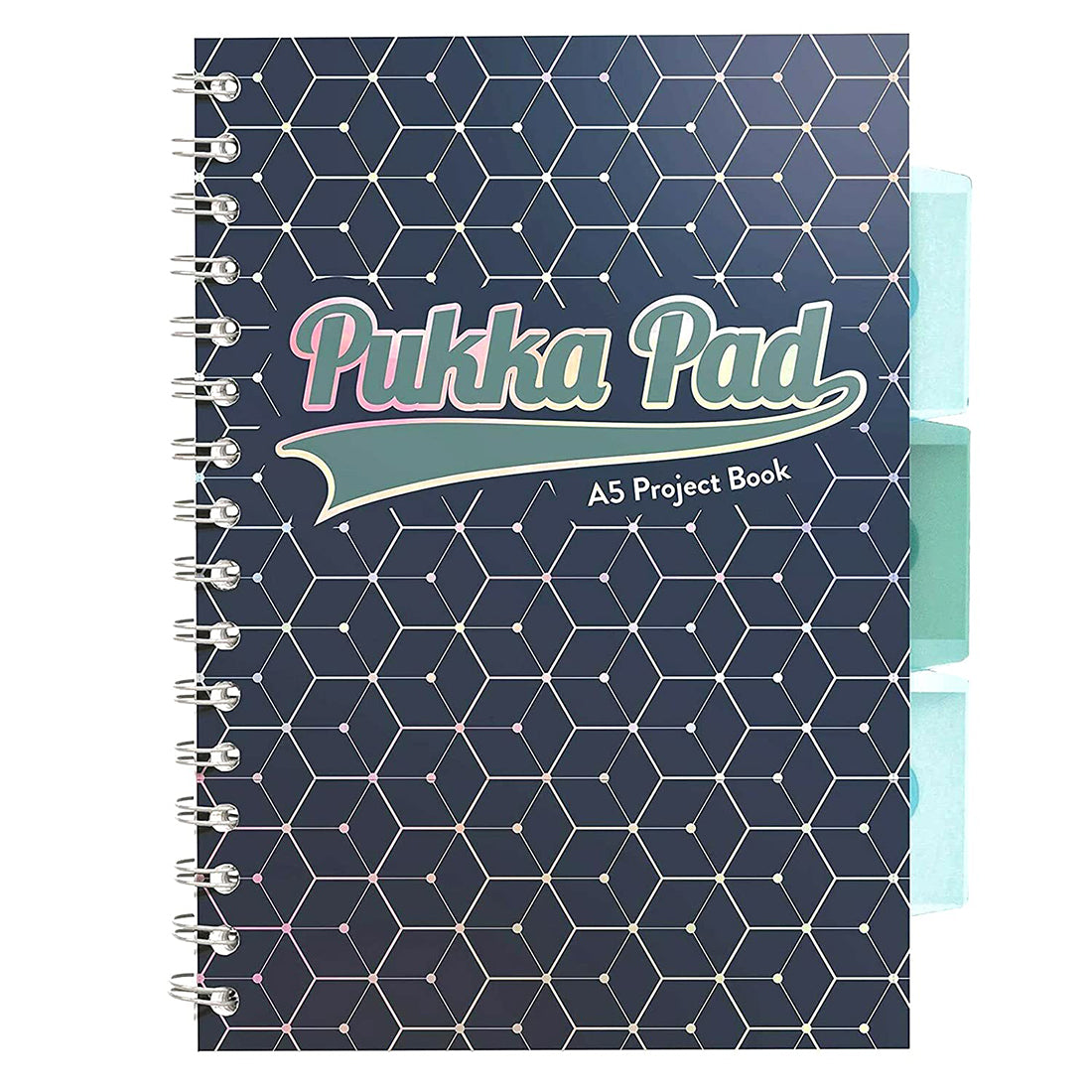 Pukka Pad A5 Size Single Line Ruled Subject Notebook - College Ruled 200 Pages 80gsm Spiral Wiro Bound Glee Series