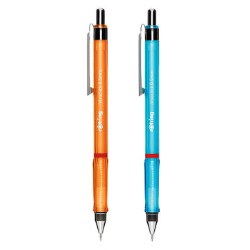 Rotring Visuclick 0.5mm Mechanical Pencils, 2B Lead, Orange & Blue Barrel - Total 2 Pieces