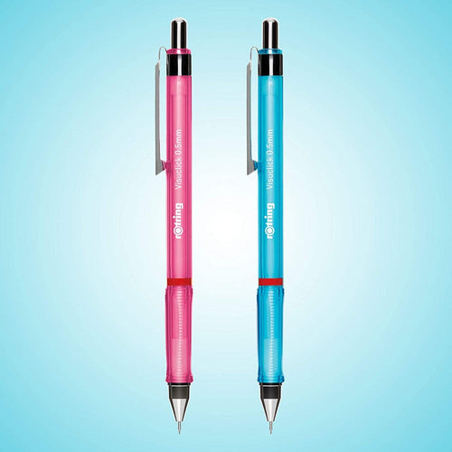 Rotring | Visuclick | Mechanical Pencil | 0.5 Mm | Pink And Blue | Pack Of 2