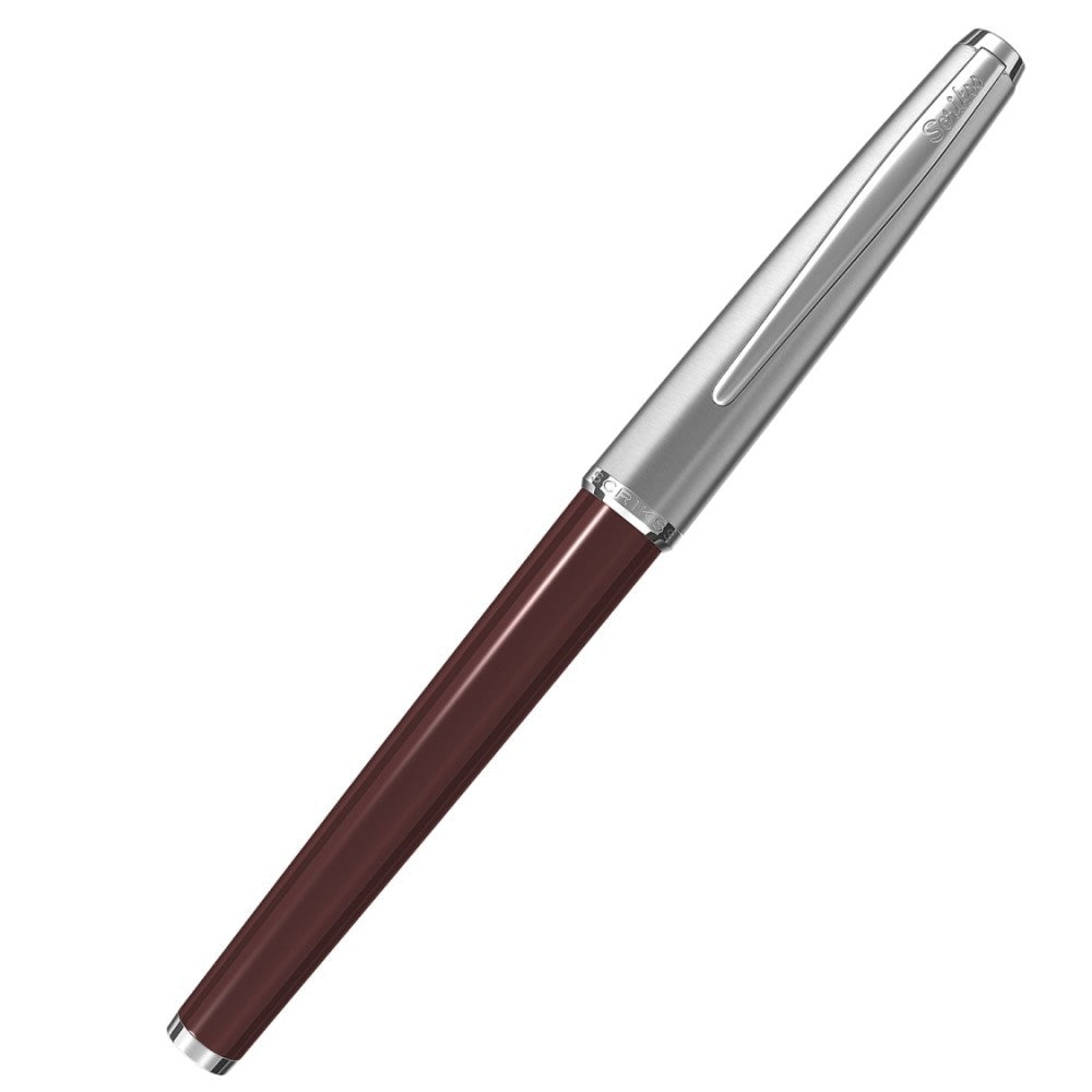 Scrikss | Roller Ball Point Pen | Metropolis | Burgundy Barrel