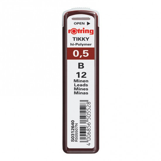 Rotring | Tikky | 0.5MM | B Replacement Leads | Pack of 10